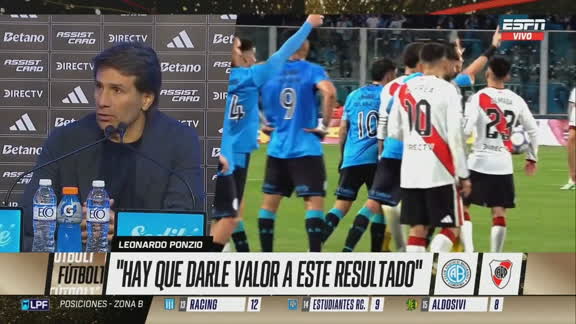 Ponzio: "Correa es un jugador de Selección, va entendiendo el mundo River"
