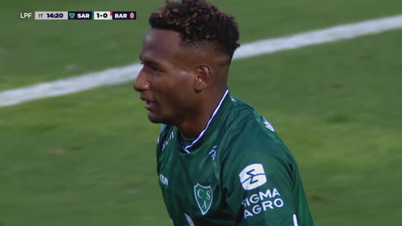 ¡Bicicleta, enganche y gol! Jhon Rentería puso el 1 a 0 frente a Barracas