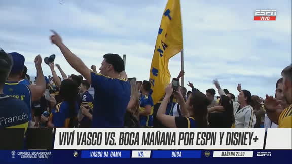 Los hinchas de Boca y un banderazo en Copacabana