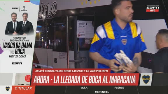 ¡Boca arribó al Maracaná para enfrentar al Vasco Da Gama!