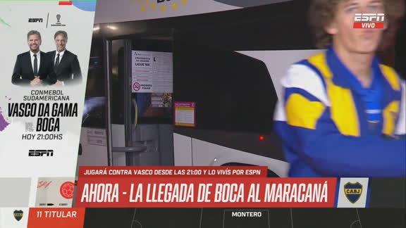 ¡Boca arribó al Maracaná para enfrentar al Vasco Da Gama!