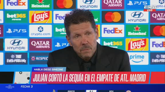 Simeone: "El de Julián fue un golazo; me pone muy contento"