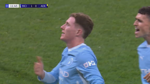 ¡Anderson capturó un rebote y puso el 1-0 ante AEK en la Champions!