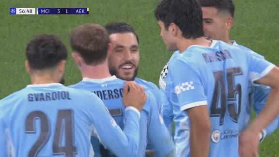 Cherki y una resolución de crack para el 3-1 ante AEK en la Champions