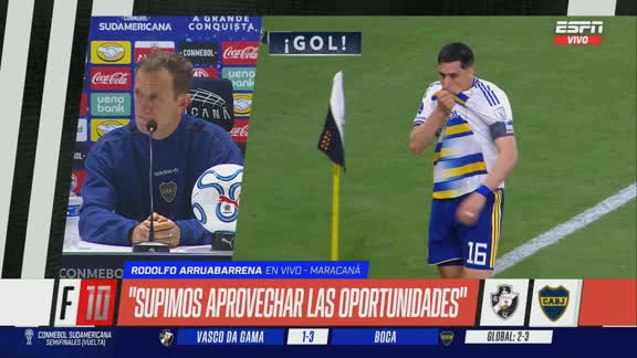 Arruabarrena: "Estuvimos más que a la altura, esperemos representar a los hinchas de Boca en la final"