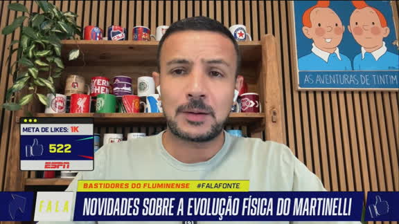 Fluminense tem expectativa de contar com Martinelli contra o Palmeiras na Libertadores