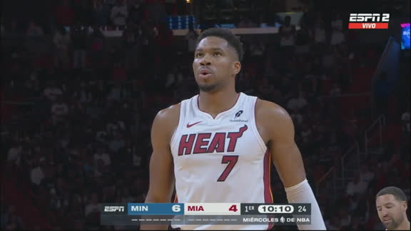 ¡Costa a costa! Antetokounmpo se estrenó con Miami Heat