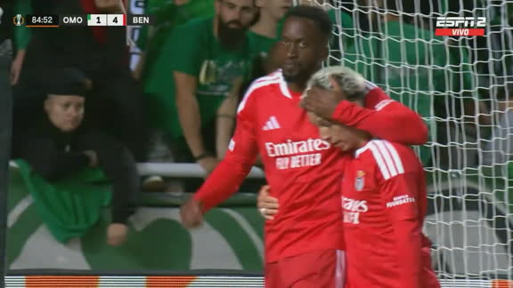 Partido liquidado: Prestiani festejó el 4-1 ante el Omonia