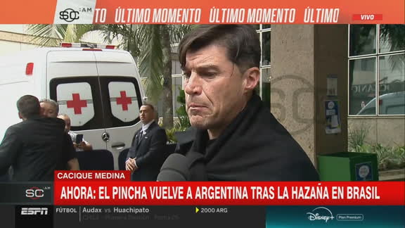 Cacique Medina: "Contento, pero todavía no logramos nada"