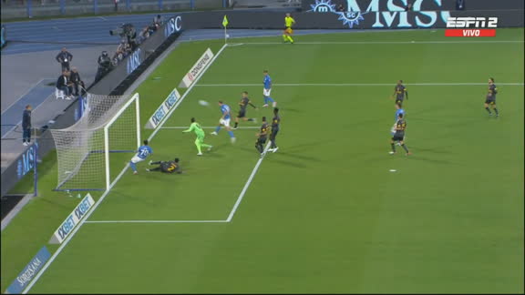 Napoli estuvo a nada del 1-0 ante Roma
