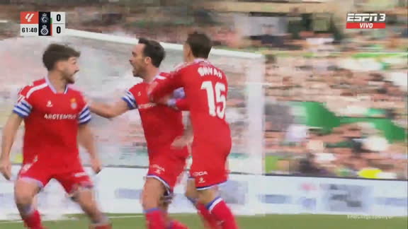 Se rompió el marcador en LaLiga: Edu Expósito puso el 1-0 ante Racing de Santander