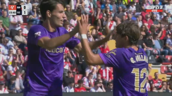 ¡Gol de Redondo y el Elche se puso 1-0 ante Rayo Vallecano!