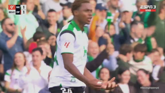 Rápida reacción del Racing de Santander: Belocian anotó el 1-1 ante el Espanyol