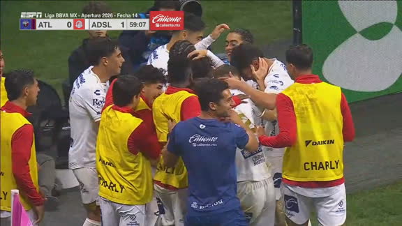 ¡San Luis pega primero y abre el marcador! | Atlante 0-1 A. San Luis