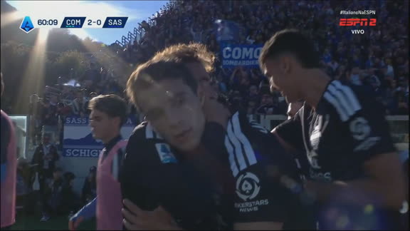 Gol do Como! Ex-Cruzeiro, Kaiki Bruno faz jogadaça e serve Douvikas, que faz o segundo contra o Sassuolo; VEJA