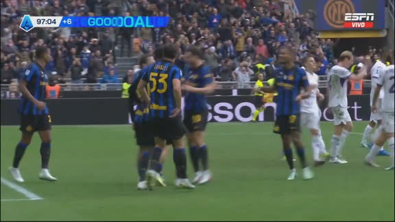 ¡Lo dio vuelta Inter! Agónico gol de Zielinski para el 2-1 ante la Fiorentina sobre el final