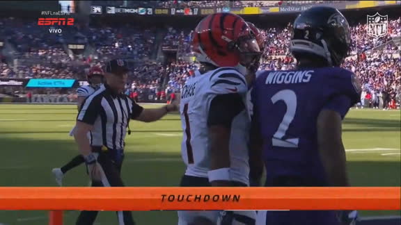 Touchdown, Bengals! Conexão Burrow-Chase funciona novamente e Cincinnati amplia a vantagem