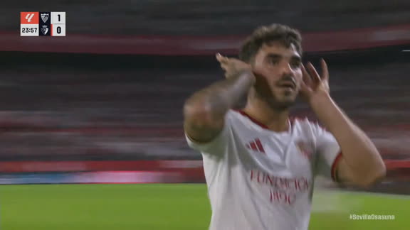 ¡Asistencia top de Fofana y golazo de Isaac Romero para el 1-0 de Sevilla!