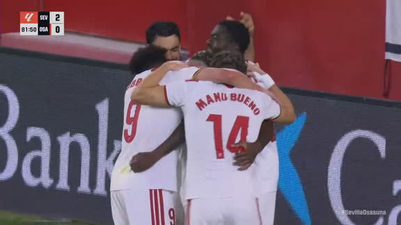 ¡Correia respondió a otra asistencia deluxe de Fofana y festejó el 2-0 ante Osasuna!