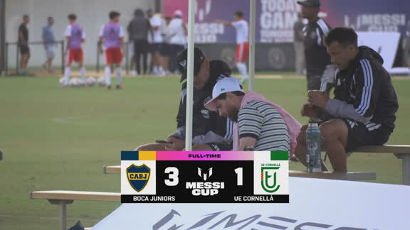 Lionel Messi acompanha vitória do Boca Juniors contra o Cornellà na Messi Cup nos Estados Unidos