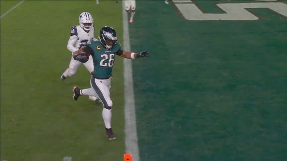 Saquon Barkley abrió el marcador para Philadelphia