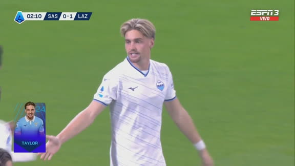 ¡Gol de Lazio! Taylor aprovechó el regalo y puso el 1-0