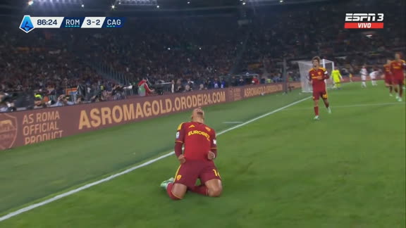 Faltaba el suyo: Malen selló el 4-2 de la Roma