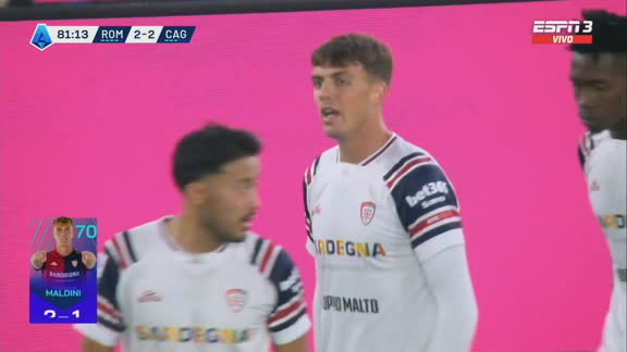 ¡Zurdazo de Maldini para el empate ante Roma!