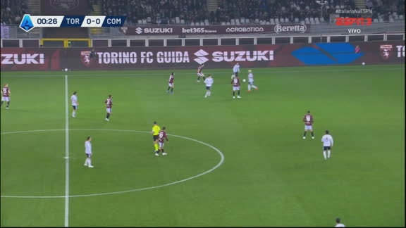 Rola a bola! Torino e Como duelam pelo Campeonato Italiano