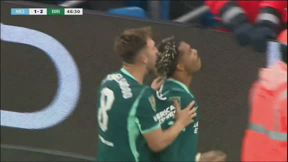 Gol do Brighton! Após bela jogada trabalhada,  Rutter bate bem e recoloca time na frente do City