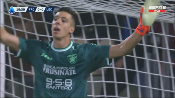Palmisani evitó el tanto del Lecce ante el Frosinone