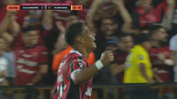 ¡GOOOL DE ALAJUELENSE!  Creichel Pérez  anota el 2 a 0 ante Motagua al 43'