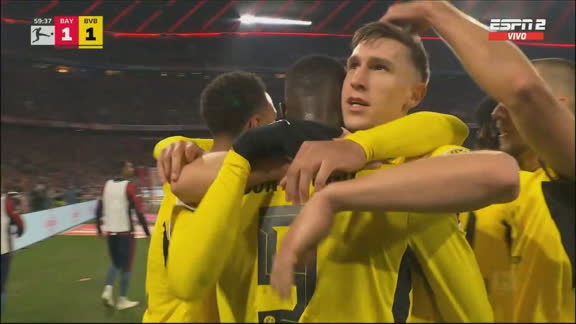 ¡Empató el Dortmund! Guirassy puso el 1-1 ante Bayern Munich