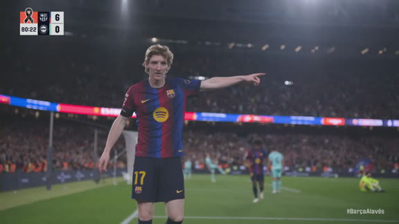 Definición exquisita de Gordon para el 6-0 de Barcelona