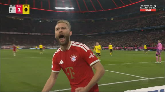 ¡Ventaja para Bayern Munich! Laimer puso el 1-0 ante Bayern Munich