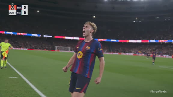 ¡Golazo de Fermín López para el 2-0 de Barcelona!