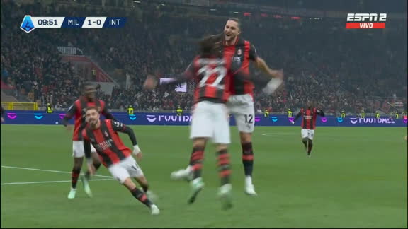 ¡2-0 el Milan! Rabiot estiró la ventaja ante Inter