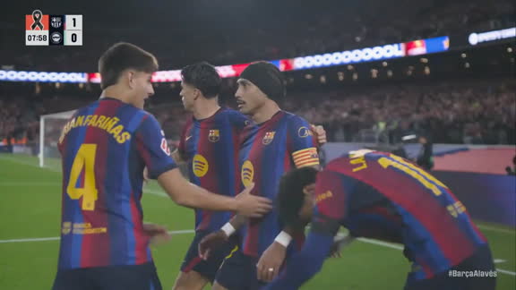 ¡Raphinha abre el marcador para el Barcelona!