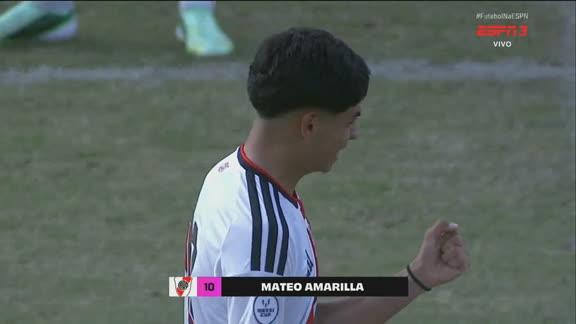Gol do River! Mateo Amarilla acerta belo chute rasteiro e abre o placar contra o Atlético de Madrid na Copa Messi; VEJA