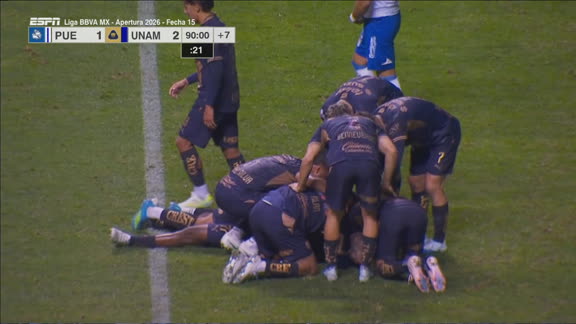 ¡Goool de Pumas en el 90´! | Puebla 1 Pumas 2