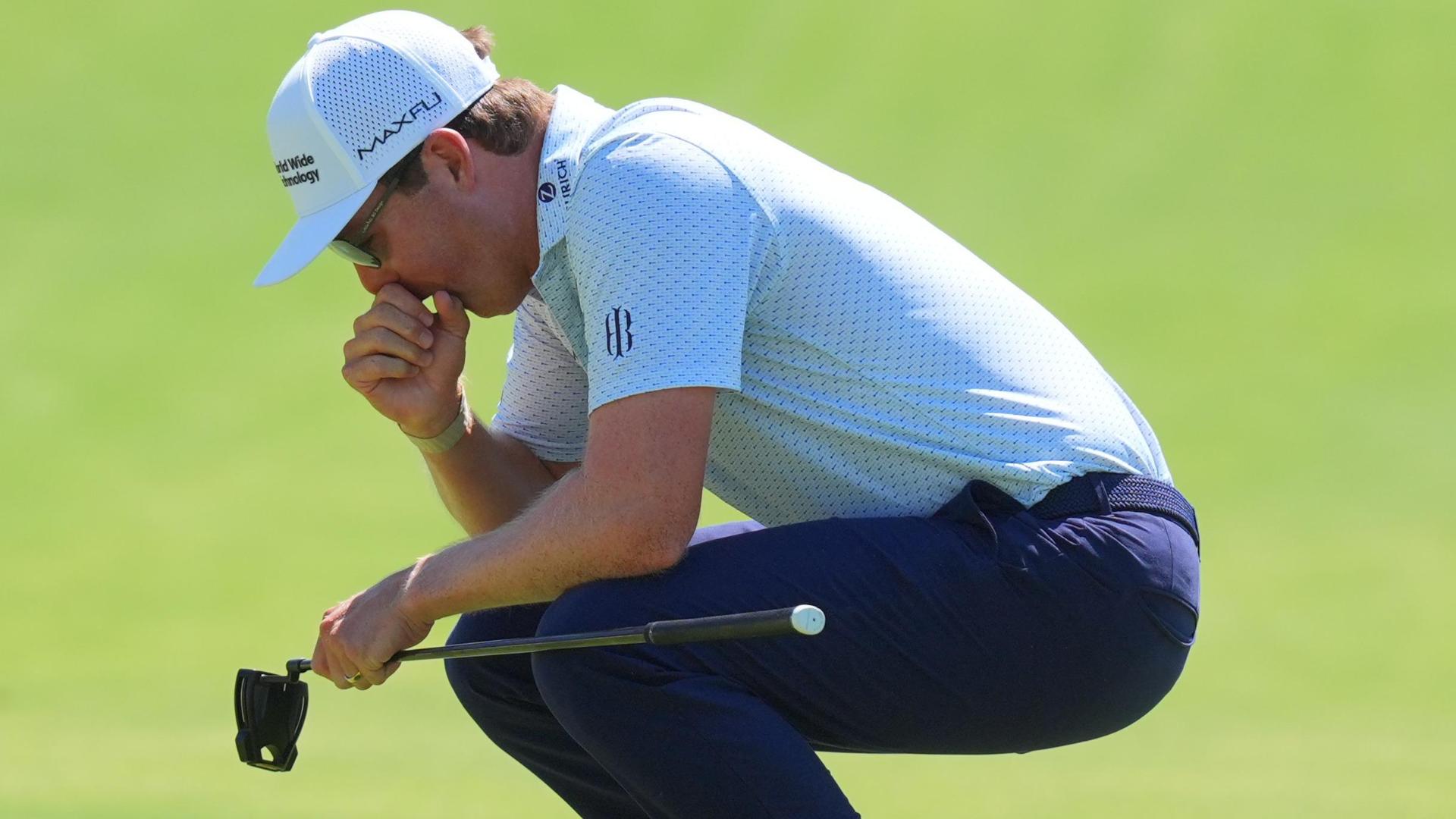 Ben Griffin left in shock after long tying putt attempt lips out