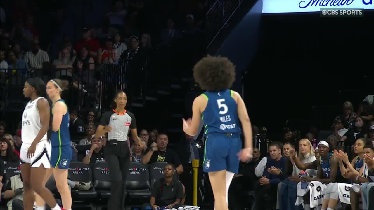 Olivia Miles drains the shot