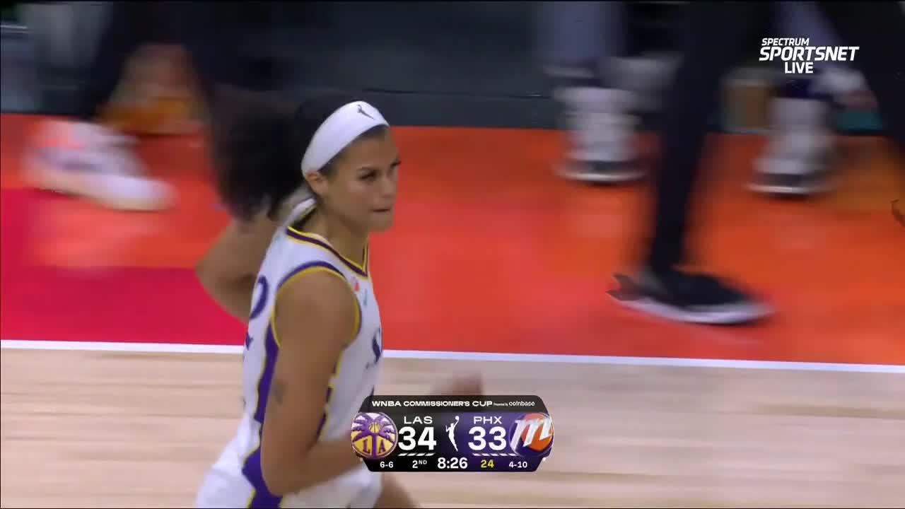 Rae Burrell makes the bucket