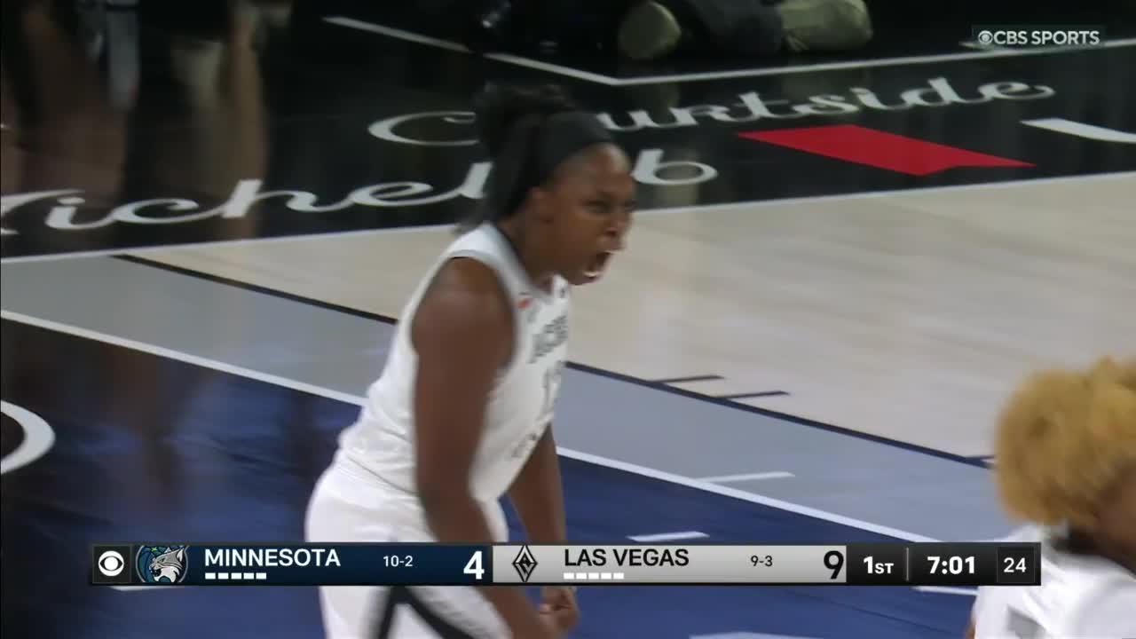 What a shot by Chelsea Gray