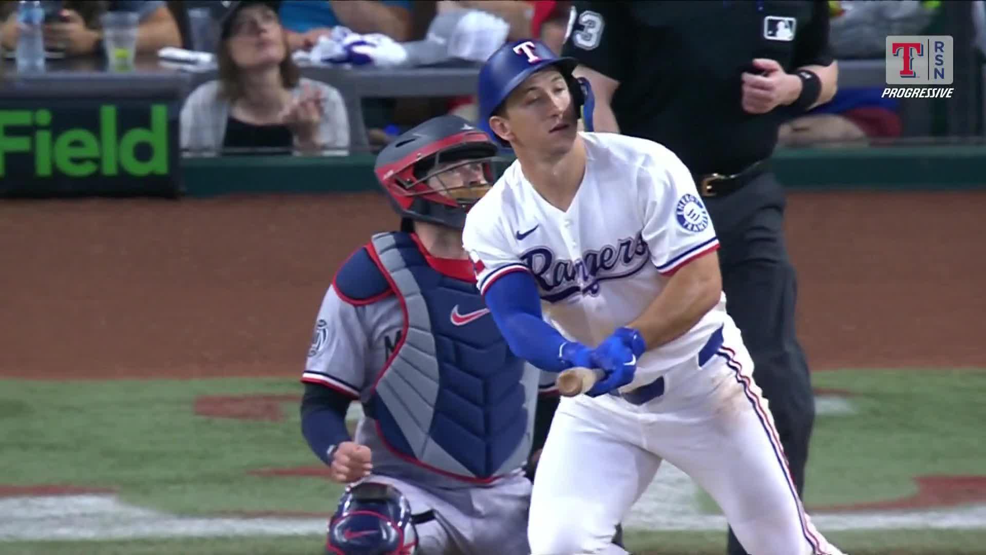 Wyatt Langford smashes a home run