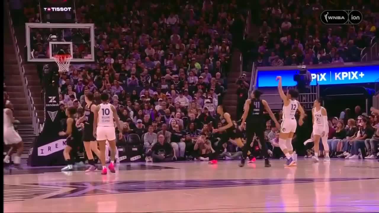 Nia Coffey nails it from behind the arc