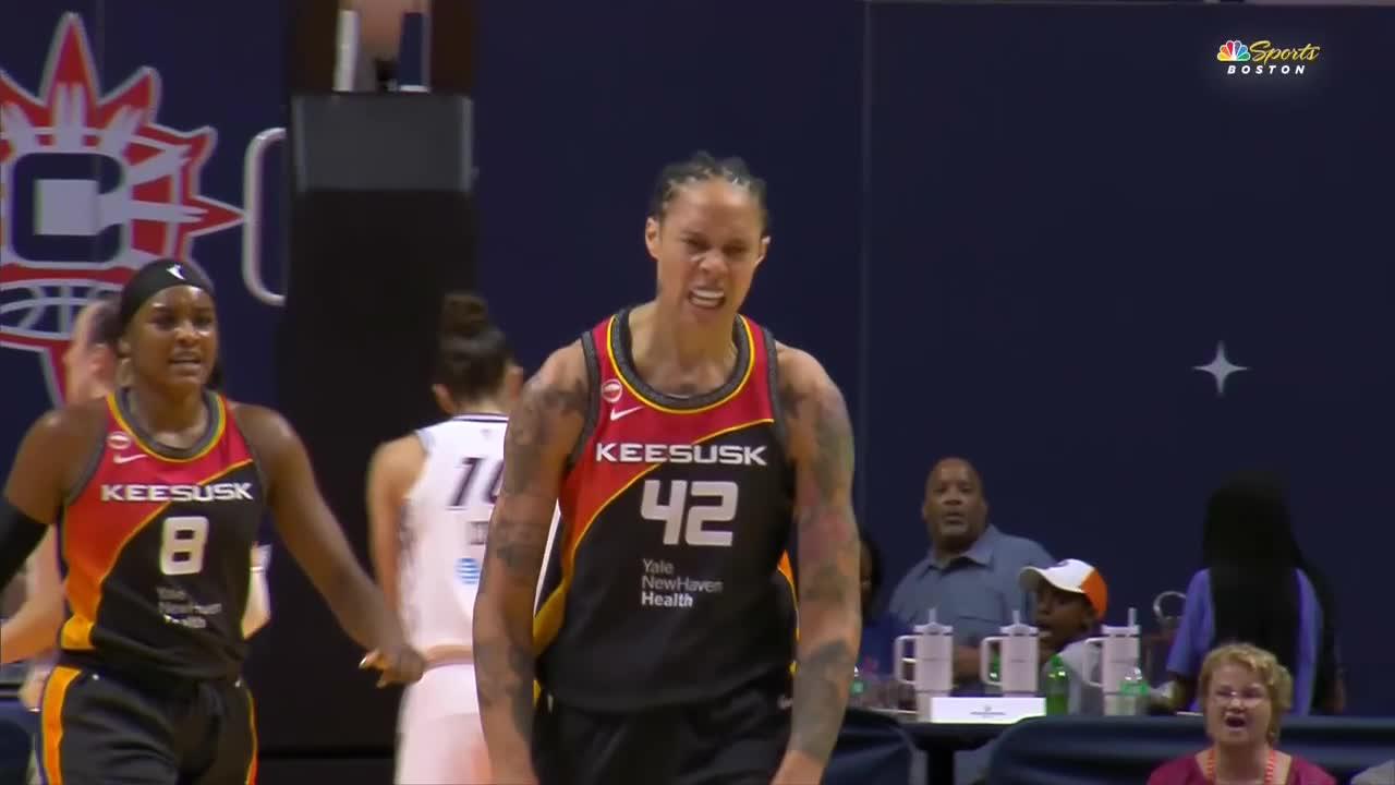 Brittney Griner with the and-1 bucket