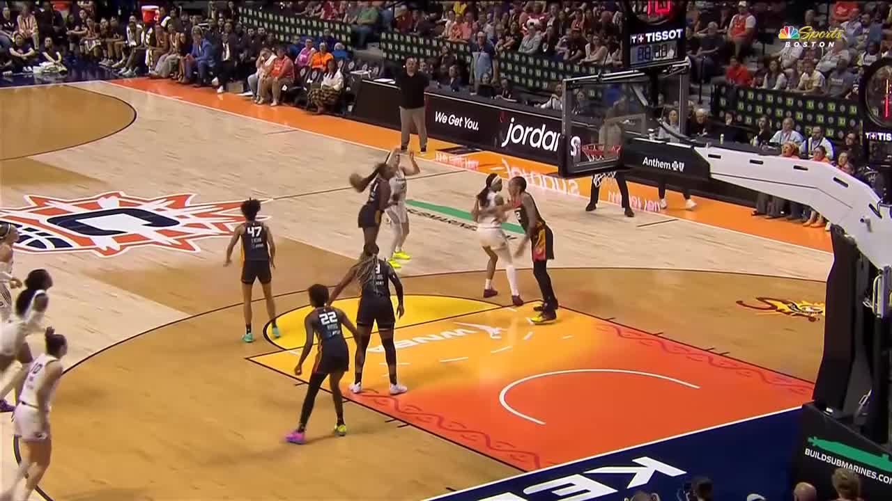 Marina Mabrey sinks it from downtown