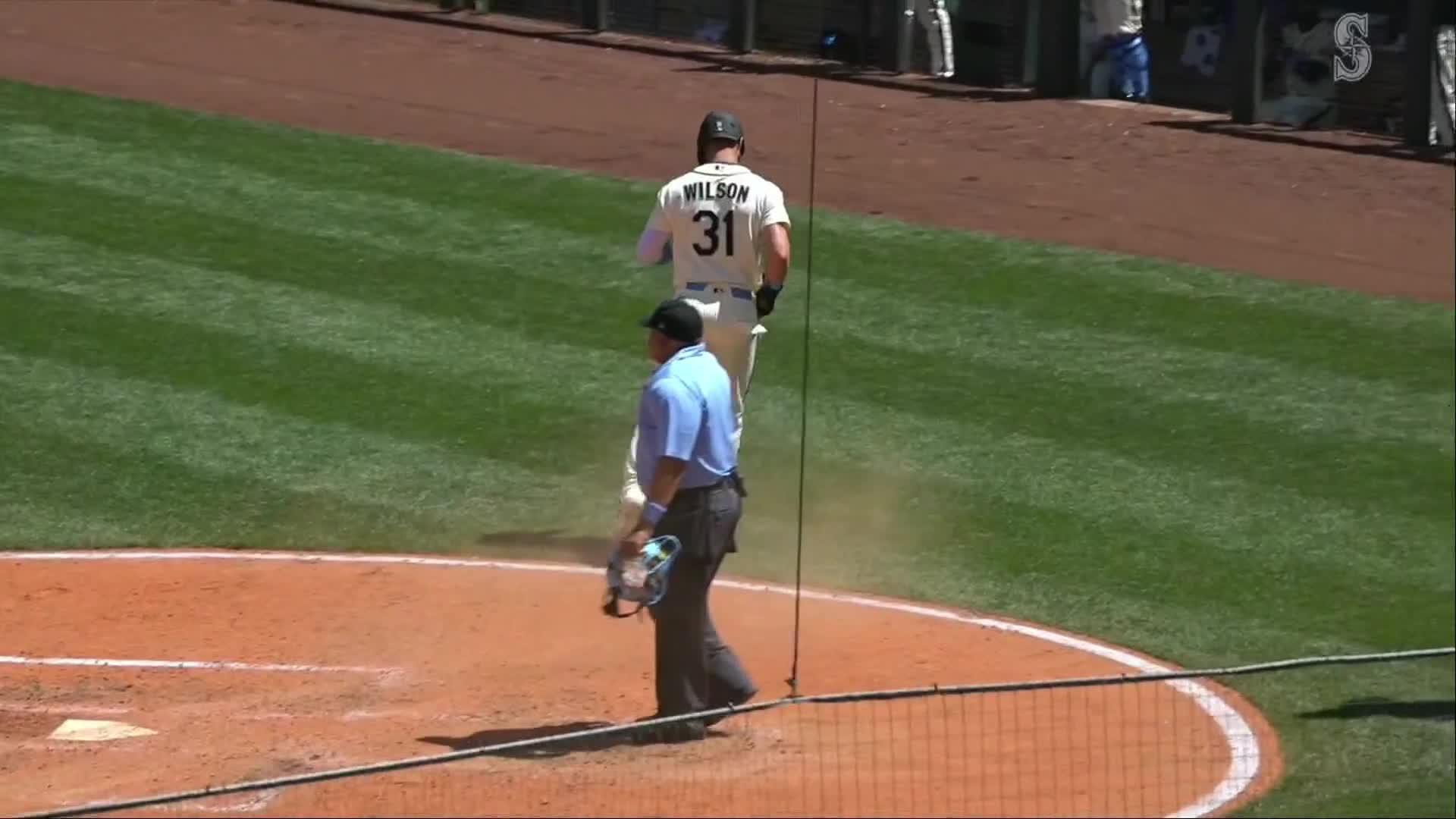 Cole Young hits an RBI single
