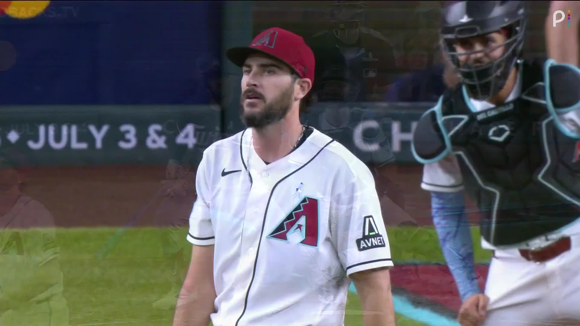 Trevor Larnach hits an RBI double
